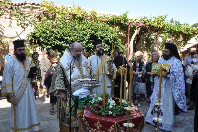 Ἡ Ἑορτή τῆς Ὑψώσεως τοῦ Τιμίου Σταυροῦ στήν Ἱερά Μονή Εἰκοσιφοινίσσης -2021